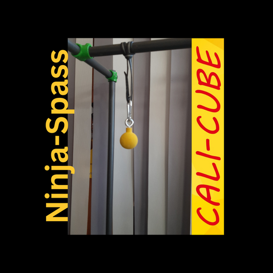 CC-ZK-104  Cali-Cube Ninja Sport Zubehör Kugel gelb Klettergriff Hangeltraining Griffkraft Trainer Ball Grip Strength 6cm