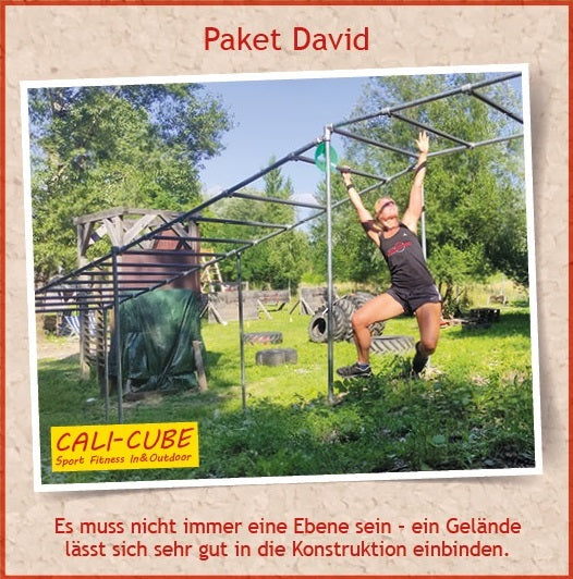 CALI-CUBE Sportgerät / Fitnessstation /Trainingsparcour Paket "David"