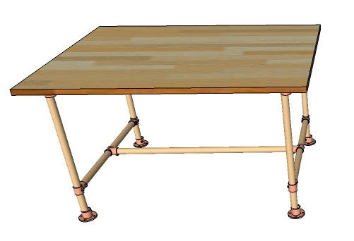 M-Ti220100oRmF Möbelbausatz für Tisch L220 B100 H78