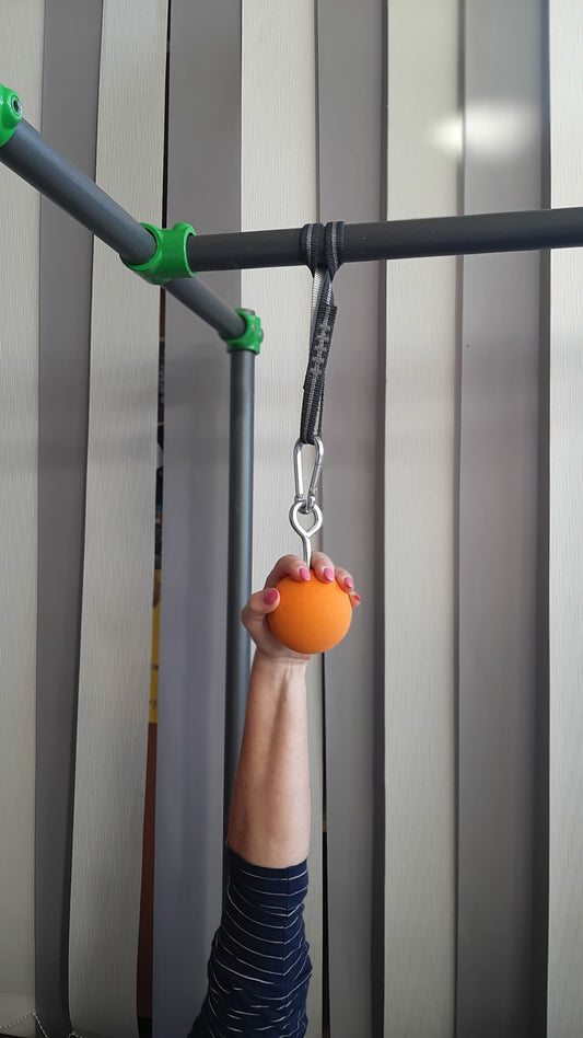 CC-ZK-112  Cali-Cube Ninja Sport Zubehör Orange Kugel 8cm Klettergriff Hangeltraining Griffkraft Trainer Ball Grip Strength