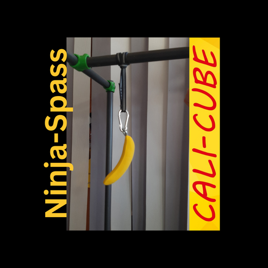 CC-ZK-107 Cali-Cube Ninja Sport Zubehör Banane 19cm Klettergriff Hangeltraining Griffkraft Trainer Banana Grip Strength