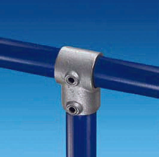 FFHKLIK7	System FixFox Variante Kee Klamp mit Horizontalrohr Basis = Abschluss links kurz mit Verlängerung Rohrdurchmesser 42,4mm
