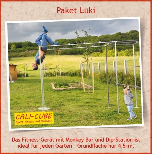 CALI-CUBE  Sportgerät / Klettergerüst / Fitnessgerät Paket "Luki"