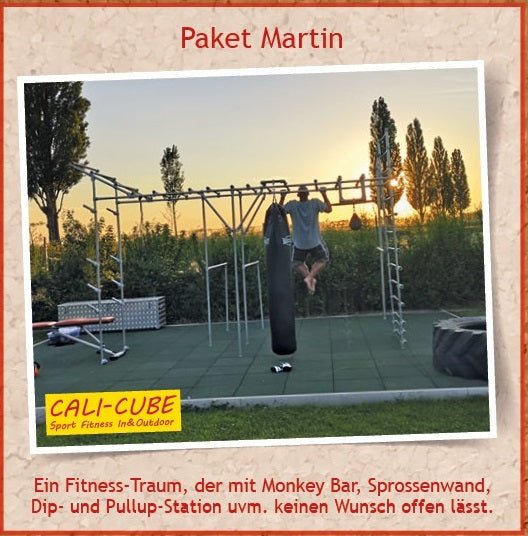 CALI-CUBE Sportgerät Fitnessstation / Fitnessgerät Paket "Martin"