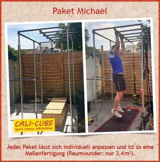 CALI-CUBE Sportgerät / Klettergerüst / Fitnessgerät Paket "Michael"