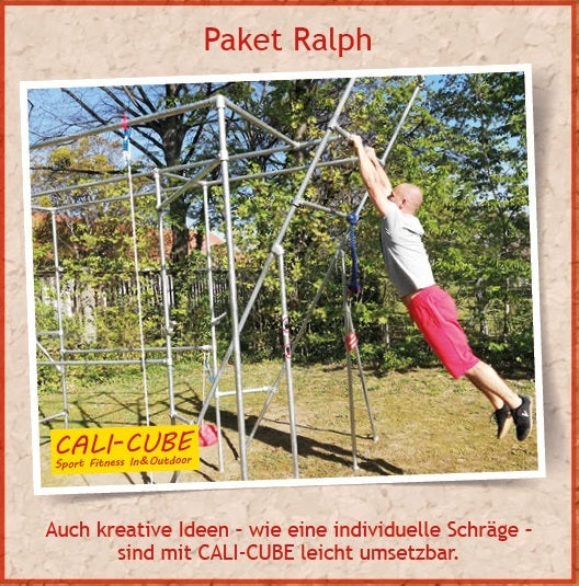 CALI-CUBE Sportgerät / Klettergerüst / Fitnessgerät Paket "Ralph"
