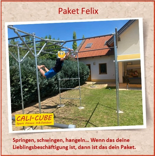 CALI-CUBE Sportgerät / Klettergerüst / Fitnessgerät / Gymnastikgerüst  Paket "Felix"