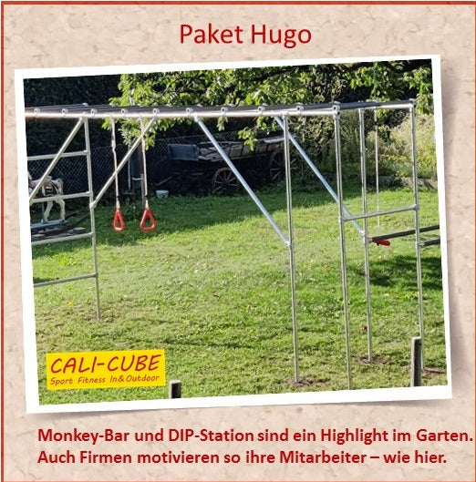 CALI-CUBE  Sportgerät / Fitnessgerät / Monkey-Bar Paket "Hugo"