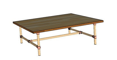 M-CT100060oRmF Möbelbausatz für Beistell-Tisch/Präsentations-Tisch/Couch-Tisch L100 B60 H45