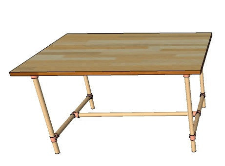 M-Ti140085oRmF Möbelbausatz für Tisch L140 B85 H78