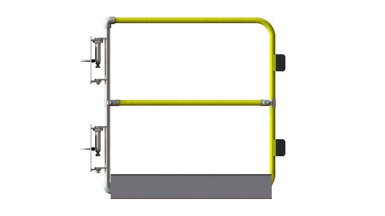 SGEUFH1GV/SGEUFH1PC Kee Gate selbstschließende Sicherheitstüre bodentief (verzinkt oder gelb pulverbeschichtet)