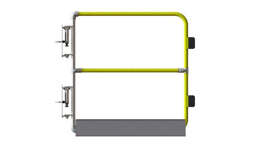 SGEUFH1GV/SGEUFH1PC Kee Gate selbstschließende Sicherheitstüre bodentief (verzinkt oder gelb pulverbeschichtet)