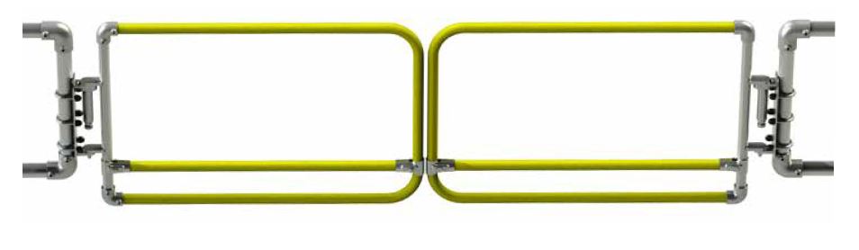 SGEUDBGV/SGEUDBPV Kee Gate Doppeltüre selbstschließende Sicherheitstüre  (verzinkt oder gelb pulverbeschichtet)