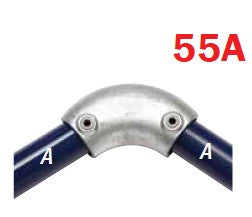 KK55A-7 Kee Klamp Rohrverbinder Typ 55A Größe 7        Bogen 101-120° verz. ID 42.4mm