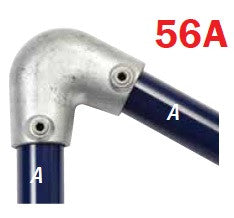 KK56A-7 Kee Klamp Rohrverbinder Typ 56A Größe 7        Bogen 11°-30° verzinkt ID 42.4mm